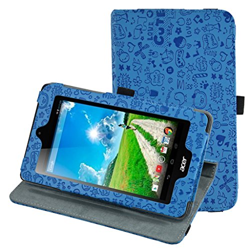 Acer Iconia B1-770 Rotating Case,Mama Mouth 360 Degree Rotary Stand With Cute Lovely Pattern Cover For 7" Acer Iconia B1-770 Android Tablet,Blue Acer Iconia B1-770 Rotating Case,Mama Mouth 360 Degree Rotary Stand With Cute Lovely Pattern Cover For 7" Acer Iconia B1-770 Android Tablet,Blue