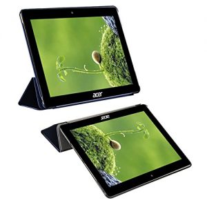 tinxi® Artificial PU leather protective case bag cover etui for Acer Iconia Tab 10 (A3-A30) 10.1 inches (25.65 cm) Tablet pc dark blue