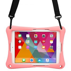 Acer Iconia Tab 10 A3-A20/FHD case, COOPER TROOPER 2K Heavy Duty Rugged Tough Protective Case Cover with Shoulder Strap and Built-in Stand (Pink)