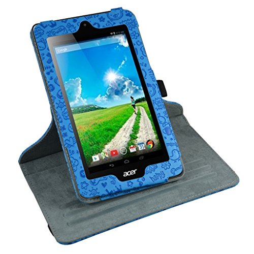 Acer Iconia B1-770 Rotating Case,Mama Mouth 360 Degree Rotary Stand With Cute Lovely Pattern Cover For 7" Acer Iconia B1-770 Android Tablet,Blue Acer Iconia B1-770 Rotating Case,Mama Mouth 360 Degree Rotary Stand With Cute Lovely Pattern Cover For 7" Acer Iconia B1-770 Android Tablet,Blue