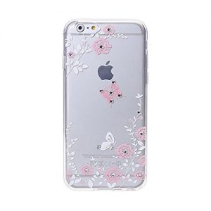 Samidy iPhone 6 6s Case, Soft Transparent Bling diamond Case for iPhone 6 4.7'' with a Screen Protector and a Phone Bracket