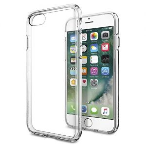 iPhone 7 Case, Spigen® [Ultra Hybrid] AIR CUSHION [Crystal Clear] Clear back panel + TPU bumper for iPhone 7 (2016) - (042CS20443)