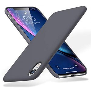 ESR Silicone Soft Case for iPhone XR, Liquid Silicone Case Cover with [Good Grip] [Drop Protection] [Scratch Resistance] Comfortable Grip for The iPhone XR(6.1”), Space Gray
