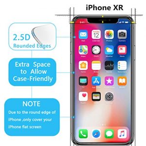 Slegrey Screen Protector for iPhone XR, [3 Pack] Premium Tempered Glass [Lifetime Replacement Warranty] [High Definition] [Ultra Thin] [6.1″], 3Pack