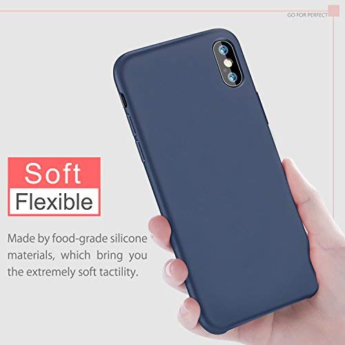 BKSTONE iPhone X Case, iPhone Xs Case Liquid Silicone Gel Rubber Shockproof Case with Soft Microfiber Cloth Lining Cushion for 5.8″ Apple iPhone XS/X Case (Midnight blue) BKSTONE iPhone X Case, iPhone Xs Case Liquid Silicone Gel Rubber Shockproof Case with Soft Microfiber Cloth Lining Cushion for 5.8″ Apple iPhone XS/X Case (Midnight blue)
