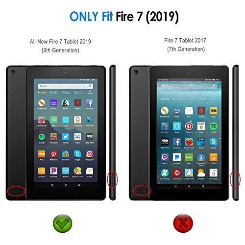 JETech Case for Amazon Fire 7 Tablet (9th Generation 2019 Release Only), Smart Cover with Auto Sleep/Wake, Black JETech Case for Amazon Fire 7 Tablet (9th Generation 2019 Release Only), Smart Cover with Auto Sleep/Wake, Black